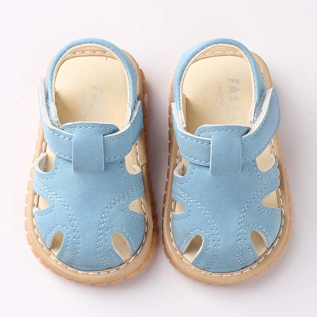 0-18Months Closed Toe Shoes Baby Boys Girls Soft First Sandals Walkers Roman Sole Shoes Baby Running Shoes