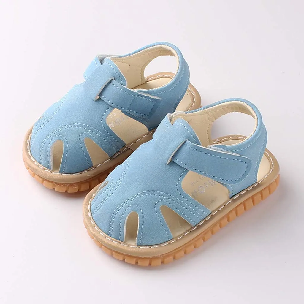 0-18Months Closed Toe Shoes Baby Boys Girls Soft First Sandals Walkers Roman Sole Shoes Baby Running Shoes
