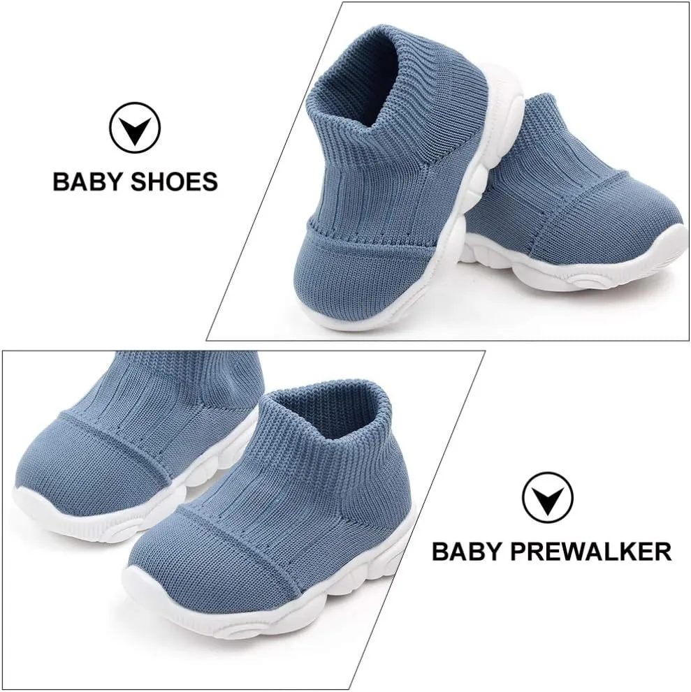 1 Pair Infant Prewalker Soft Baby Walking Shoes Sneakers Breathable Baby Booties