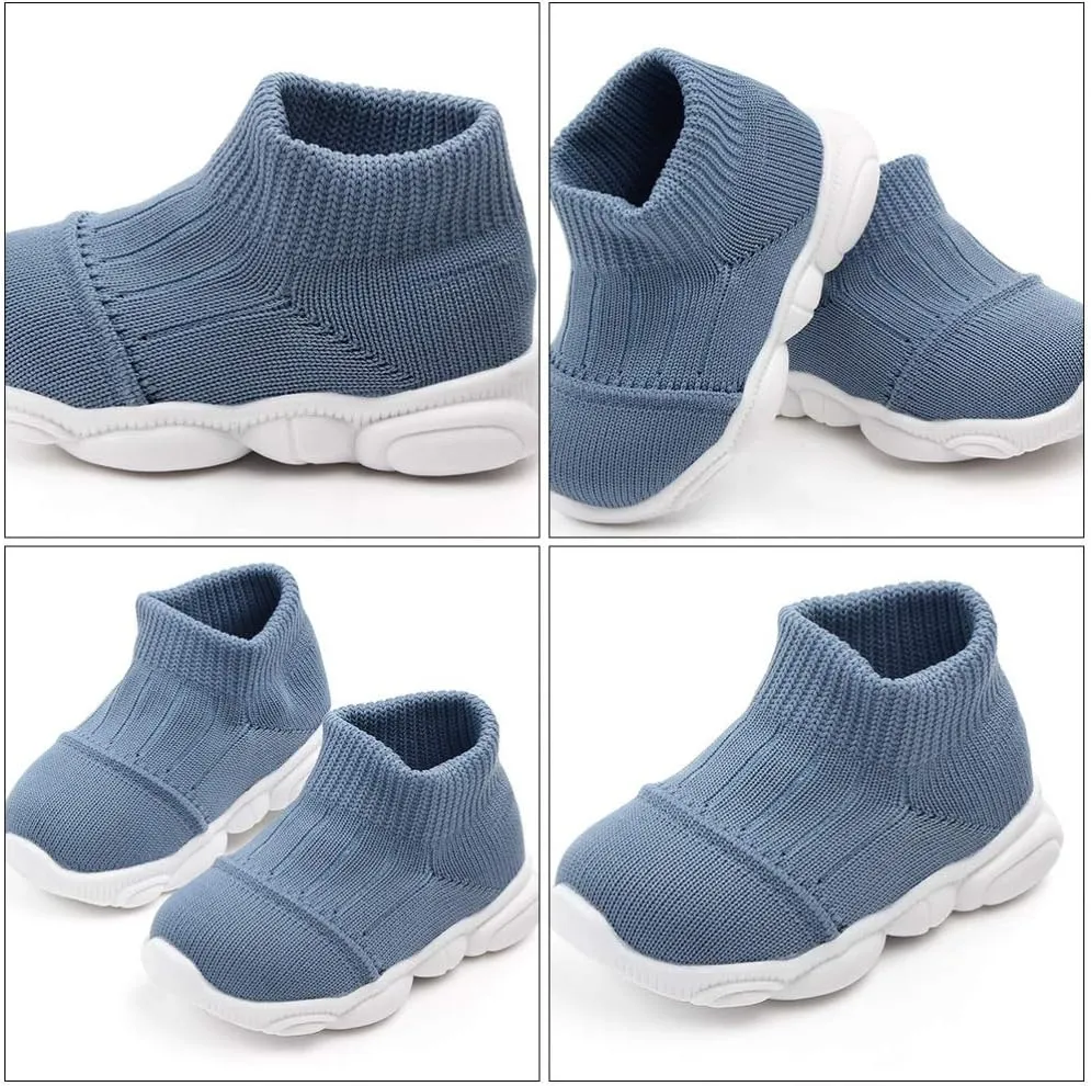 1 Pair Infant Prewalker Soft Baby Walking Shoes Sneakers Breathable Baby Booties