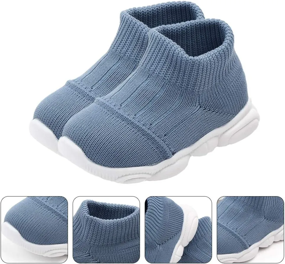 1 Pair Infant Prewalker Soft Baby Walking Shoes Sneakers Breathable Baby Booties