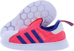 adidas Superstar 360 Baby Girls Shoes Size 6, Color: Pink/Blue