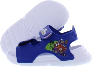 adidas Swim Sandal Baby Boys Shoes Size 6, Color: Blue/White