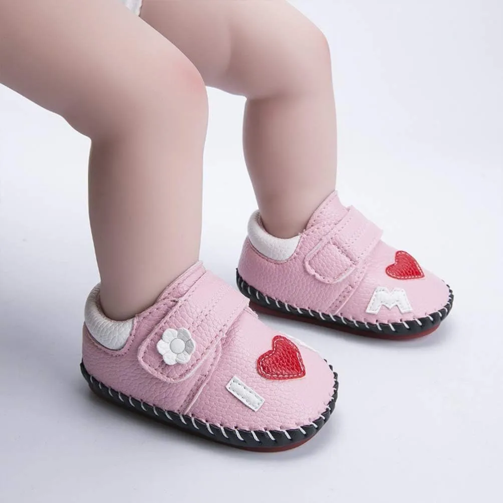 Babies Prewalker Toddler Baby Boys Girls Ankle Sneakers Soft Anti- Slip Sole Baby Walking Shoes
