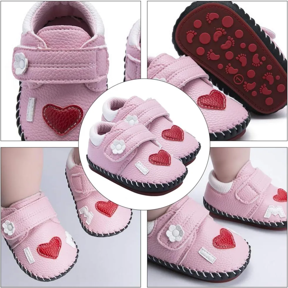 Babies Prewalker Toddler Baby Boys Girls Ankle Sneakers Soft Anti- Slip Sole Baby Walking Shoes