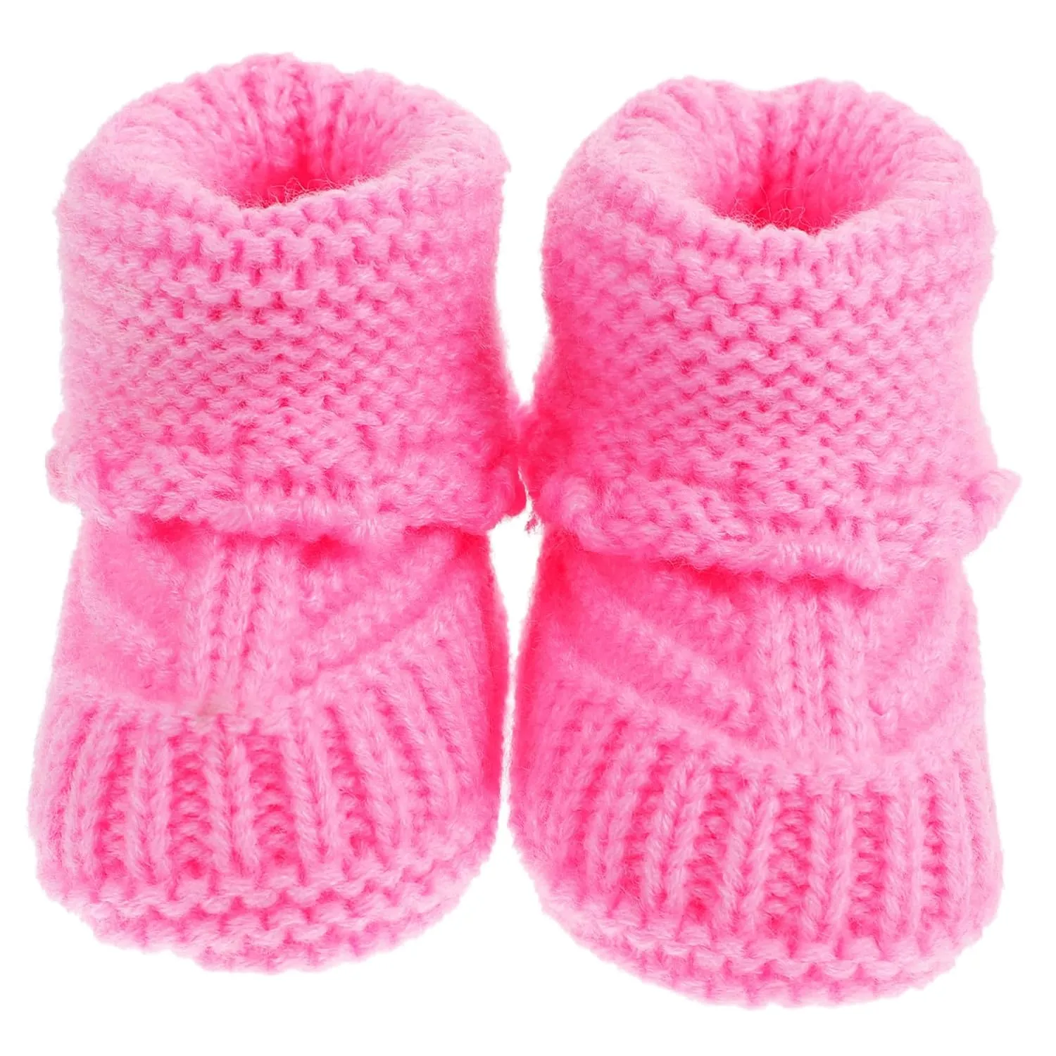 Baby Booties 1 Pair Baby Shoes Newborn Infant Booties Yarn Pink Newborn Shoes Hand Crochet Shoes Lovely Newborn Shoes Handmade Woolen Shoes Short Boots Manual Infant Products Baby