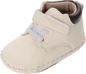 Baby Boy Girl High-Top Ankle Shoes Non Slip Soft Sole Infant Toddler Comfortable Prewalker First Walking Sneakers