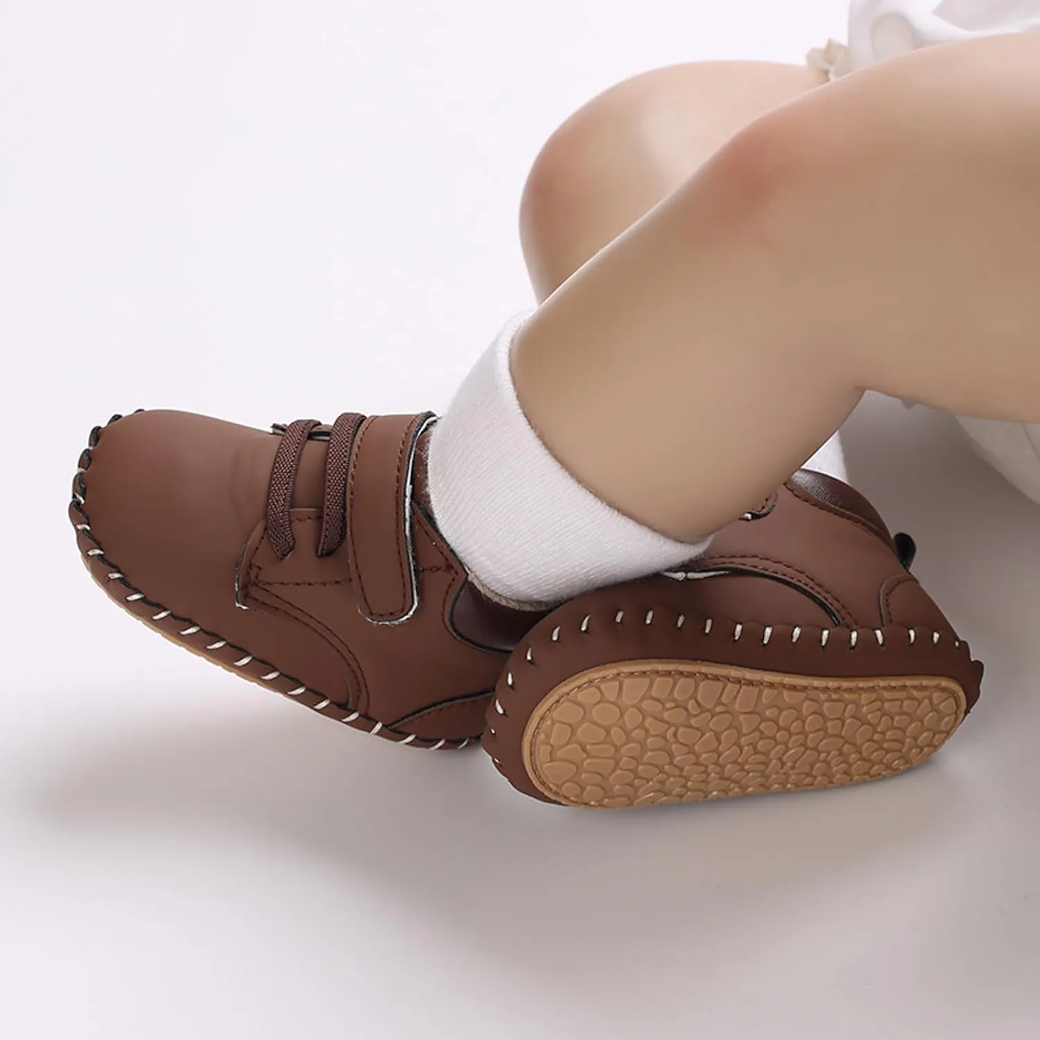 Baby Boy Girl High-Top Ankle Shoes Non Slip Soft Sole Infant Toddler Comfortable Prewalker First Walking Sneakers