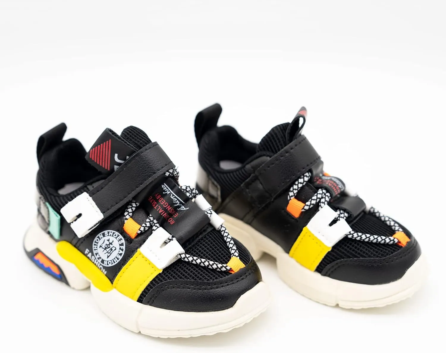 Baby Boy Girl Shoes Breathable Walking Lightweight Non-Slip Sneakers Infant First Walker 6 9 12 18 24 Months Size Toddler Black Yellow Pink