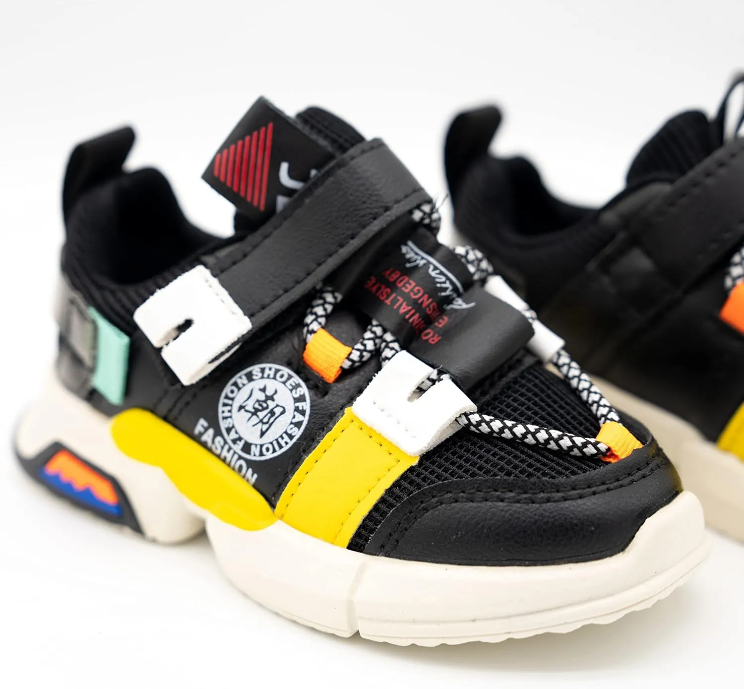 Baby Boy Girl Shoes Breathable Walking Lightweight Non-Slip Sneakers Infant First Walker 6 9 12 18 24 Months Size Toddler Black Yellow Pink