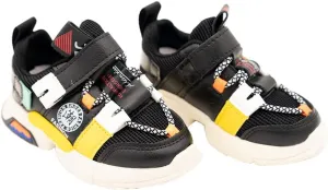 Baby Boy Girl Shoes Breathable Walking Lightweight Non-Slip Sneakers Infant First Walker 6 9 12 18 24 Months Size Toddler Black Yellow Pink