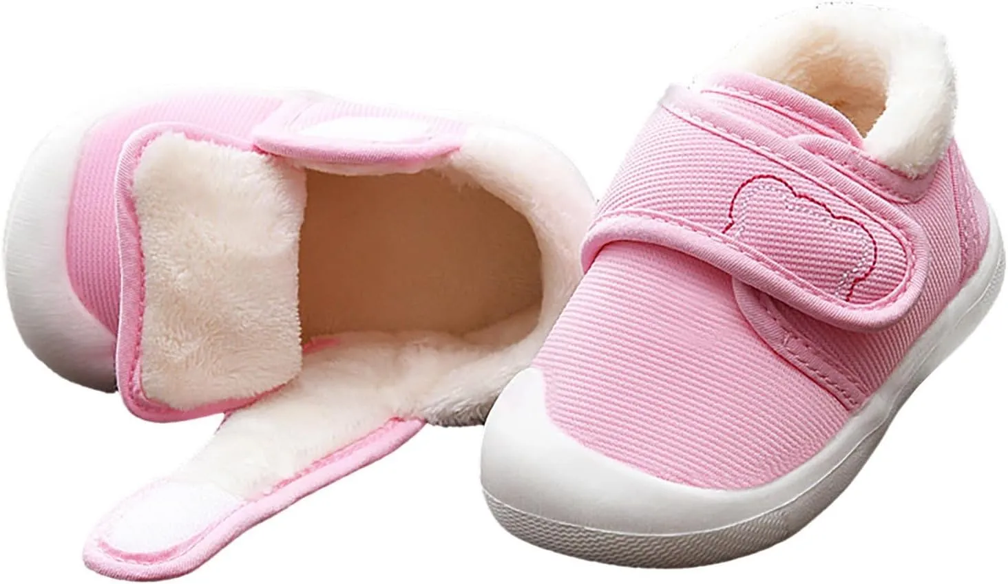 Baby Boy Girl Sneakers Fall and Winter Soft Sole Non Slip Padded Cotton Shoes Lightweight Infant Baby Girl Shoes Size 1