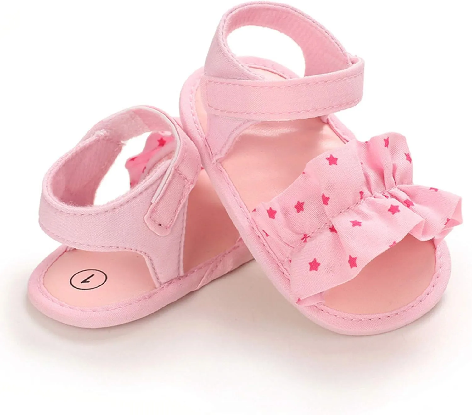 Baby Boys Girls Sandals Star Soft Non-Slip Rubber Sole Summer Infant Toddler Walking Shoes Flat Shoes First Walkers