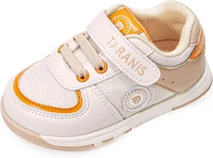 Baby Boys Girls Shoes Breathable Toddler Sneakers Prewalkers Rubber Sole Apricot16