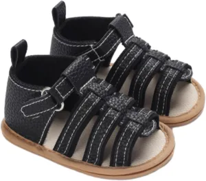 Baby Boys Girls Summer Sandals Open Toe Outdoor Beach Anti Slip Rubber Soft Sole Newborn First Walker Boys School Shoes