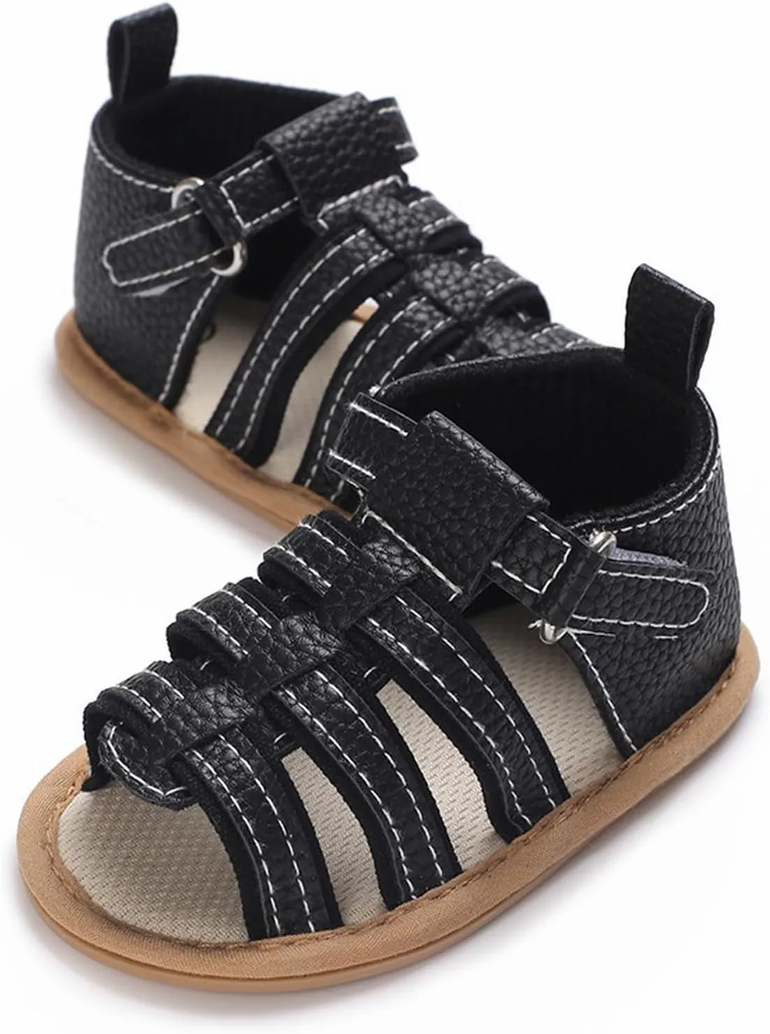 Baby Boys Girls Summer Sandals Open Toe Outdoor Beach Anti Slip Rubber Soft Sole Newborn First Walker Boys School Shoes