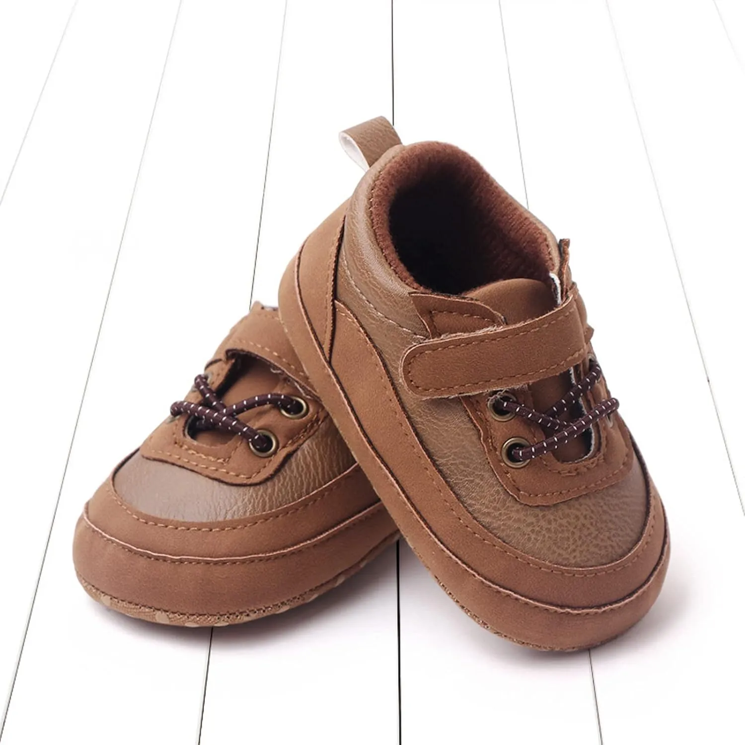 Baby Boys Girls xford Shoes PU Leather Soft Rubber Sole Sneakers Anti-Slip Ankle Boots Infant Babies Shoes for Girls