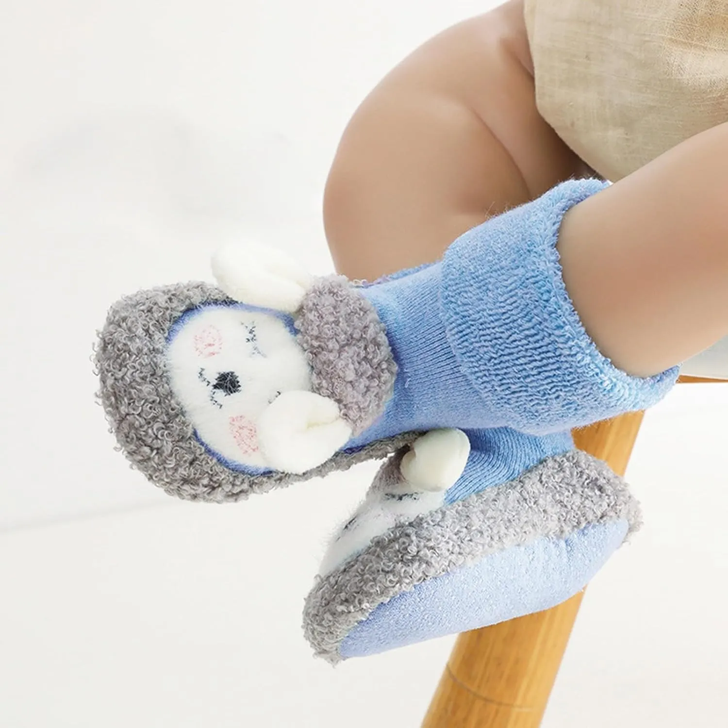 Baby Cartoon Plush Cotton Toddler Shoes Fall Winter Non Slip Baby Shoes Baby Boys Girls Thicken Warm Cotton Shoes