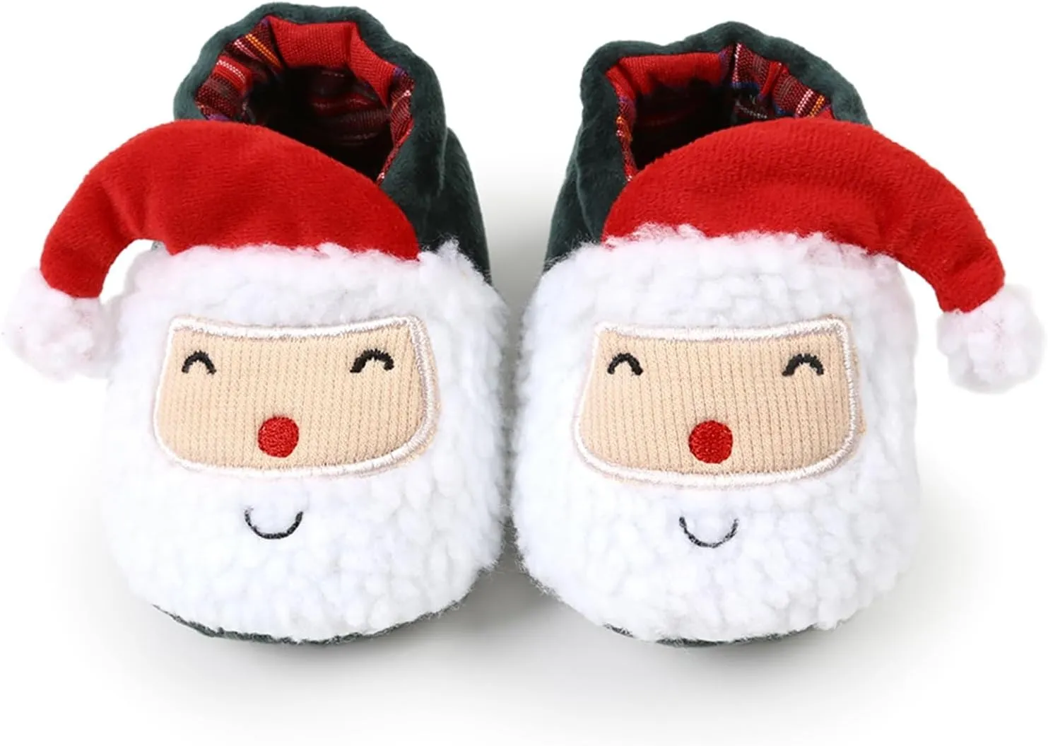 Baby Christmas Shoes Soft Santa Slippers Infanr Cozy Fleece Booties Winter Warm Prewalkers Crib Shoes