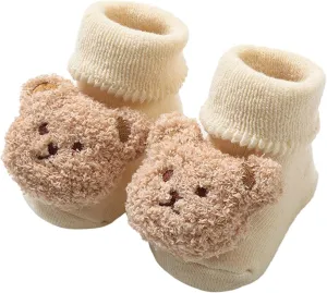 Baby Cute Cartoon Socks Shoess Cartoon Bear Shape Cute Baby Shoes Baby Soft Sole Shoes Baby Walking Shoes