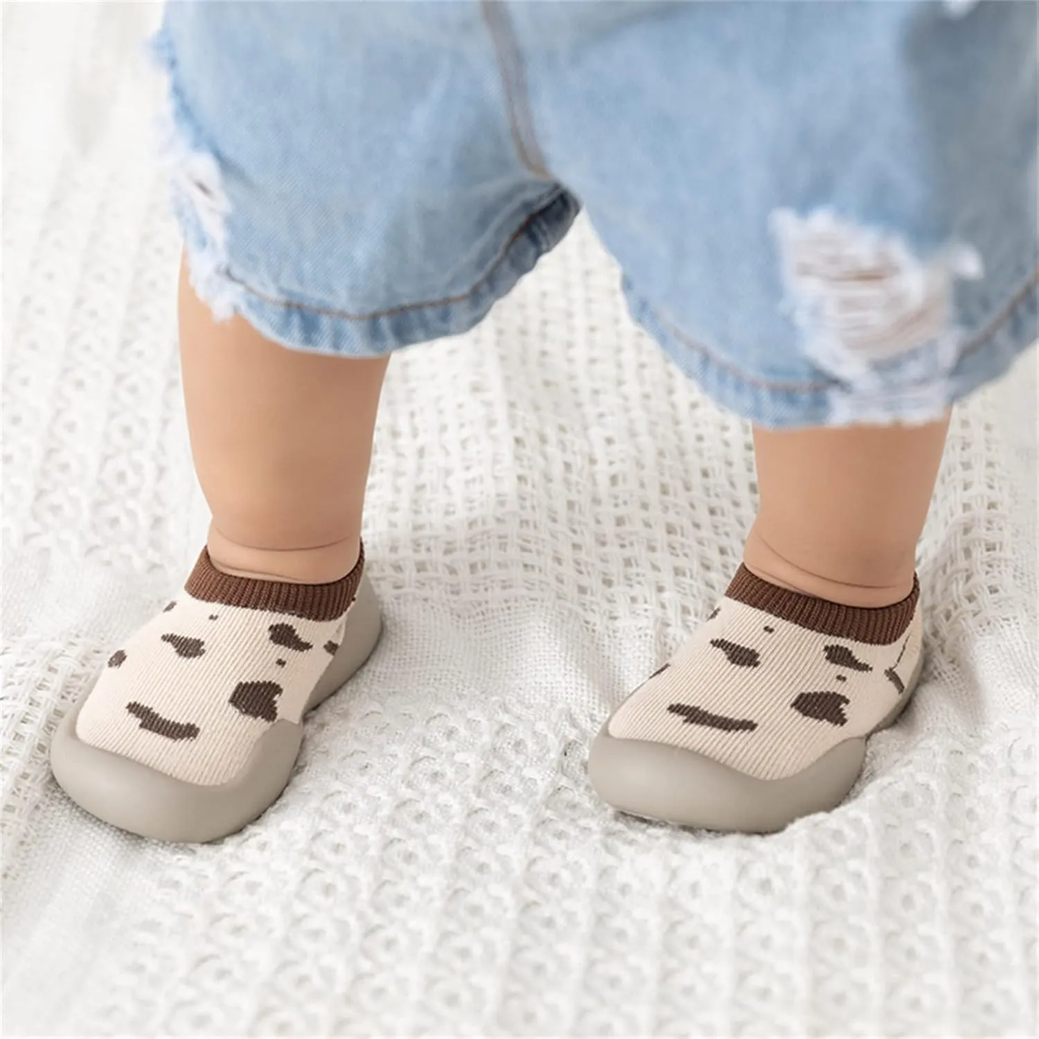 Baby Fall Cute Pattern Socks Shoes Baby Walking Shoes Toddler WarmThe Floor Socks Non Slip Prewalker Shoes Baby Shoes