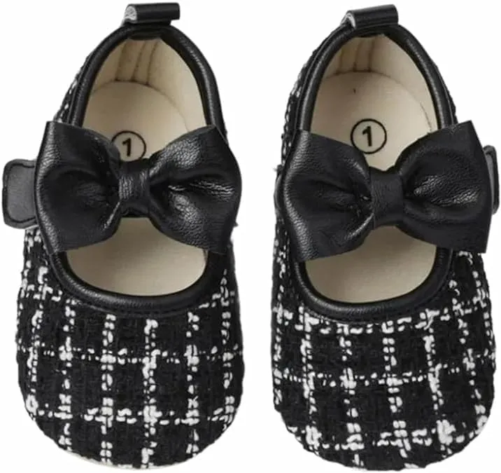 Baby Girl Dress Shoes Mary Jane Princess Shoes Anti-Slip Soft Sole