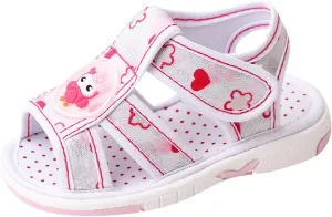 Baby Girl Sandals Cartoon Closed-Toe Anti-Slip Premium Rubber Sole Toddler Boys Lightweight First Walkers Shoes