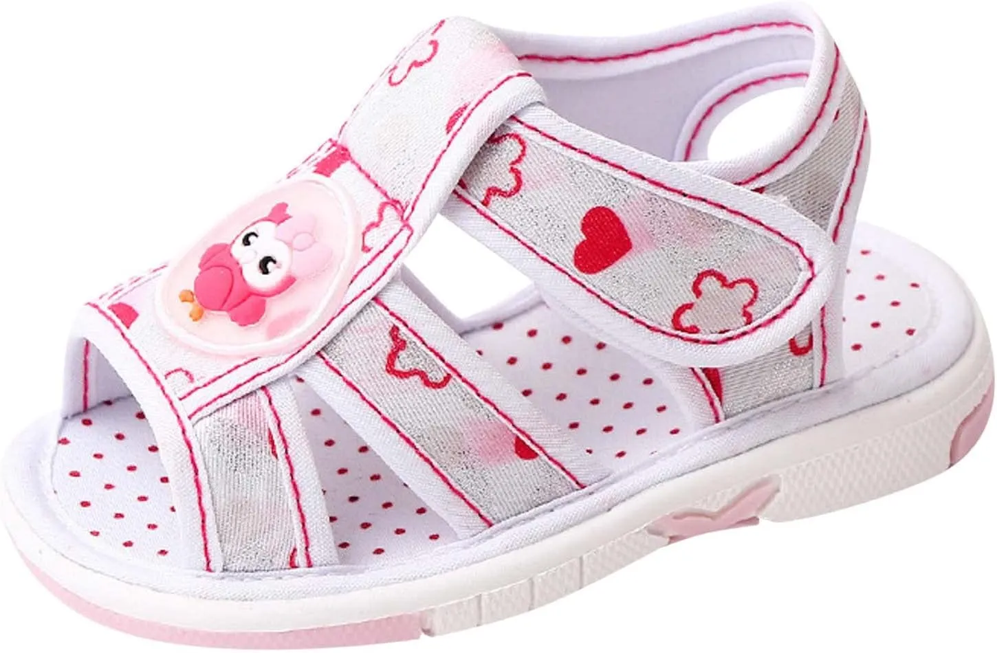 Baby Girl Sandals Cartoon Closed-Toe Anti-Slip Premium Rubber Sole Toddler Boys Lightweight First Walkers Shoes