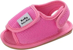 Baby Girl Water Shoes Sandals Infant Premium Soft Anti-Slip Rubber Sole Toddler Outdoor Beach Softy Walking Shoes