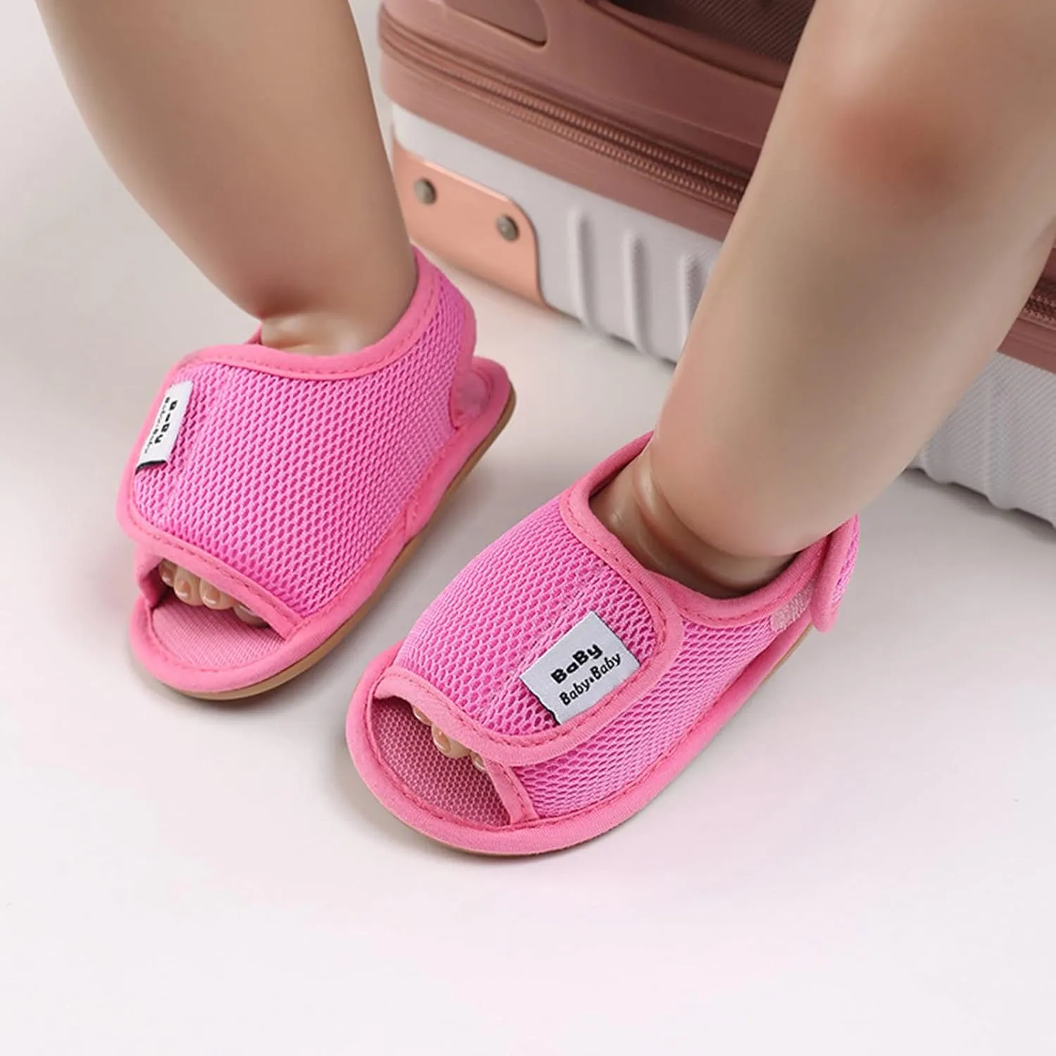 Baby Girl Water Shoes Sandals Infant Premium Soft Anti-Slip Rubber Sole Toddler Outdoor Beach Softy Walking Shoes
