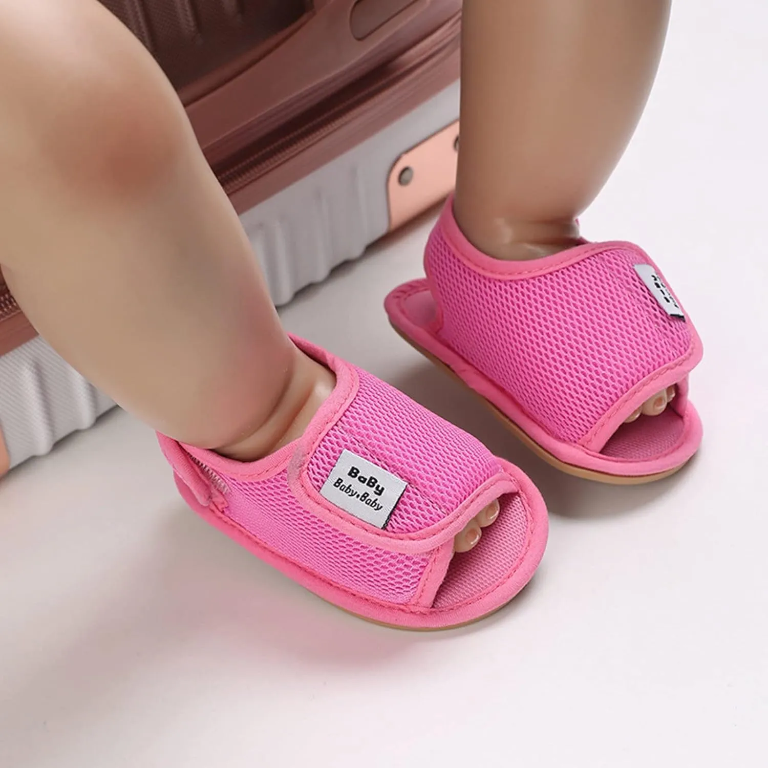 Baby Girl Water Shoes Sandals Infant Premium Soft Anti-Slip Rubber Sole Toddler Outdoor Beach Softy Walking Shoes