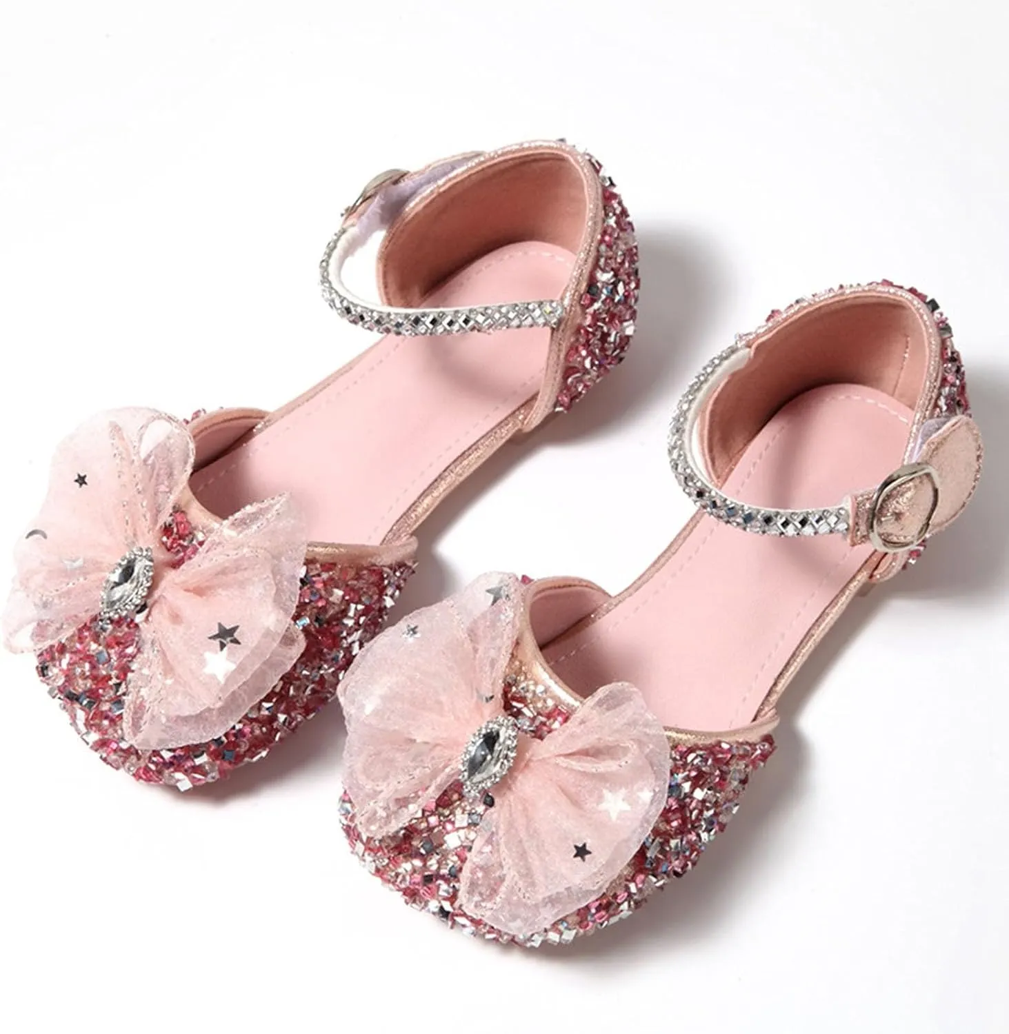 Baby Girls Bowknot Princess Sandals Mary Jane Baotou Soft Sole Non Slip Shoes Fashion Casual Shoes Toddler Girl Shoes