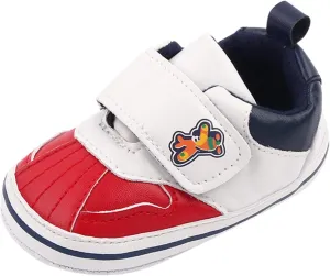 Baby Girls Boys Leather Pre-Walking Sneakers Toddler Anti-Slip Soft Sole Infant Lightweight First Step Flat Shoes