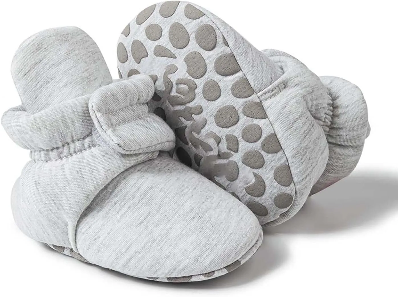 Baby Girls Boys Shoes Socks Solid Color Knitted Plush Soft Sole Anti-Slip Warm Winter Indoor Outdoor Casual Snap Booties