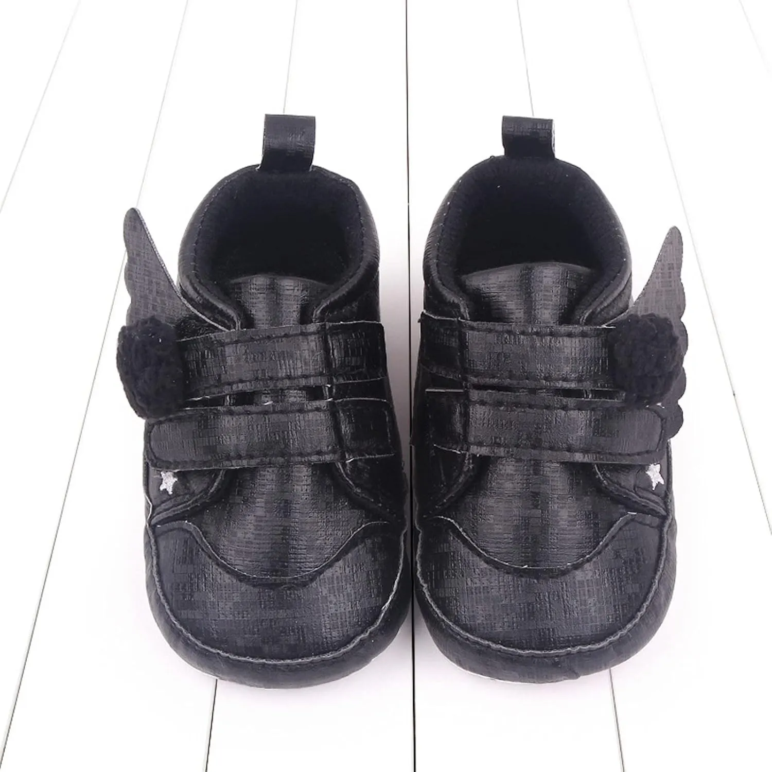 Baby Girls Boys Wing First Walking Ankle Boots, Infant Soft Sole Sneakers Fashion High-Top Ankle Length Shoes