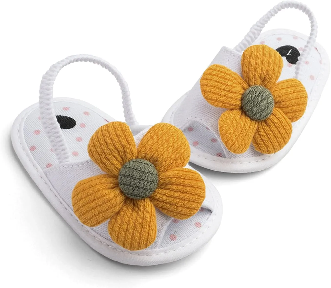 Baby Girls Flower Shoes Soft Sole Shoes Toddler Non Slip Shoes Sandals Leisure Baby Shoes for Indoor