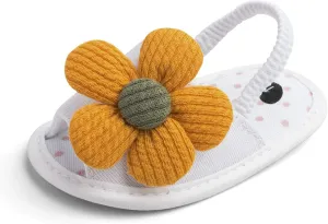 Baby Girls Flower Shoes Soft Sole Shoes Toddler Non Slip Shoes Sandals Leisure Baby Shoes for Indoor