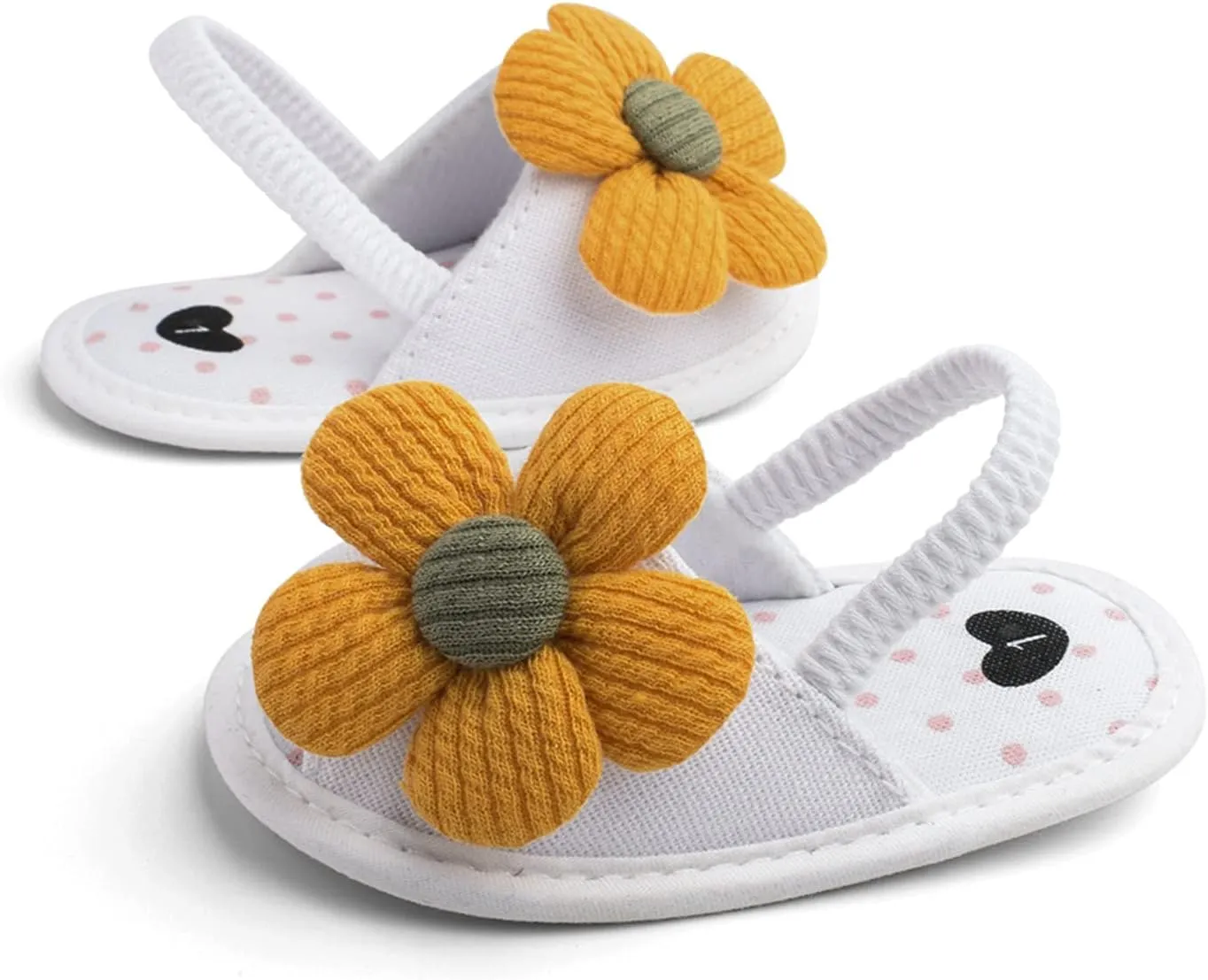 Baby Girls Flower Shoes Soft Sole Shoes Toddler Non Slip Shoes Sandals Leisure Baby Shoes for Indoor