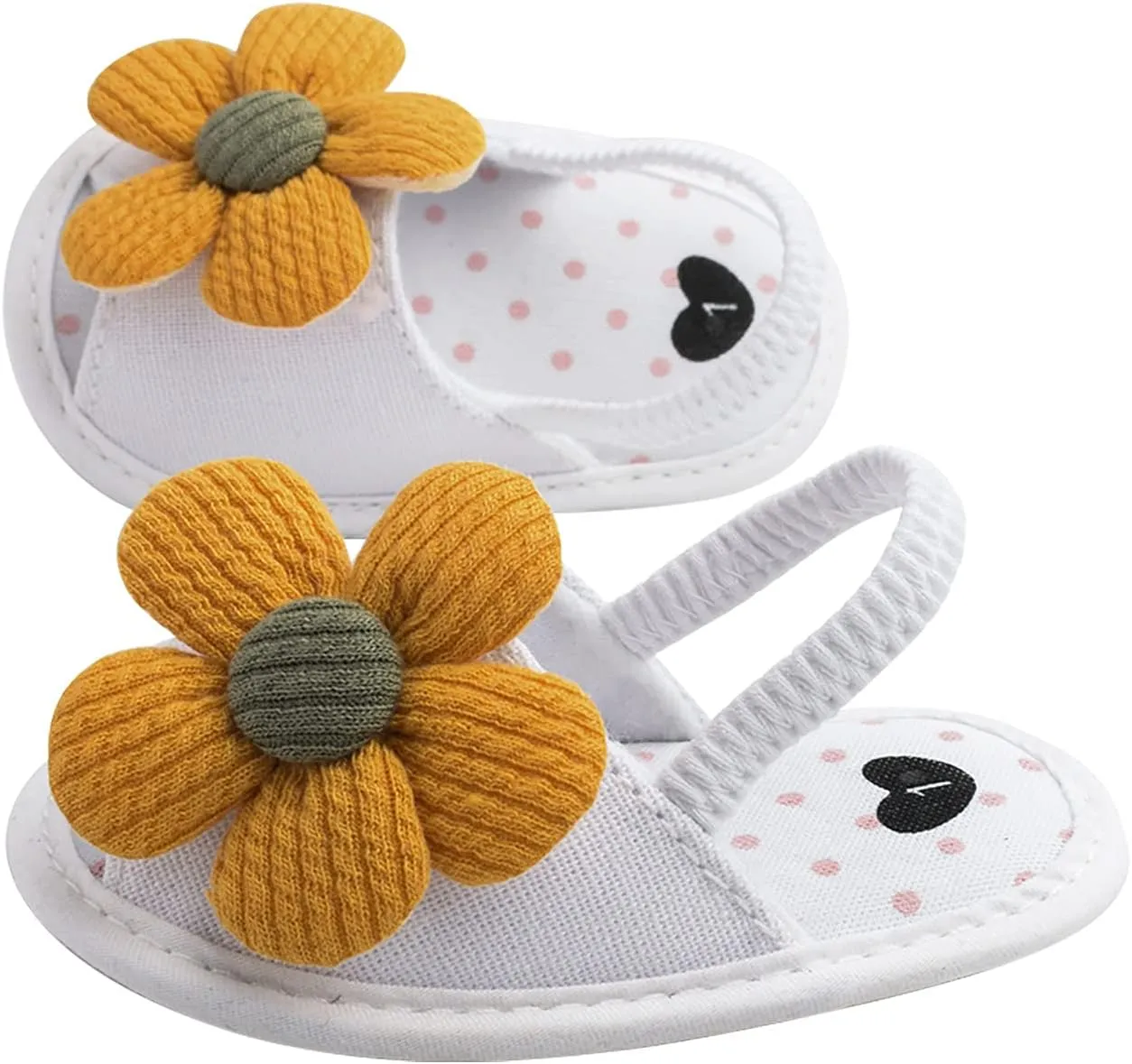 Baby Girls Flower Shoes Soft Sole Shoes Toddler Non Slip Shoes Sandals Leisure Baby Shoes for Indoor