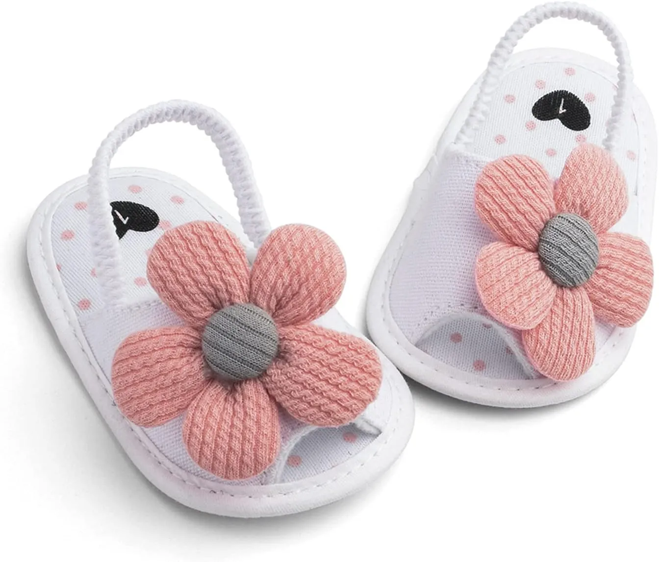 Baby Girls Flower Shoes Soft Sole Shoes Toddler Non Slip Shoes Sandals Leisure Baby Shoes for Indoor