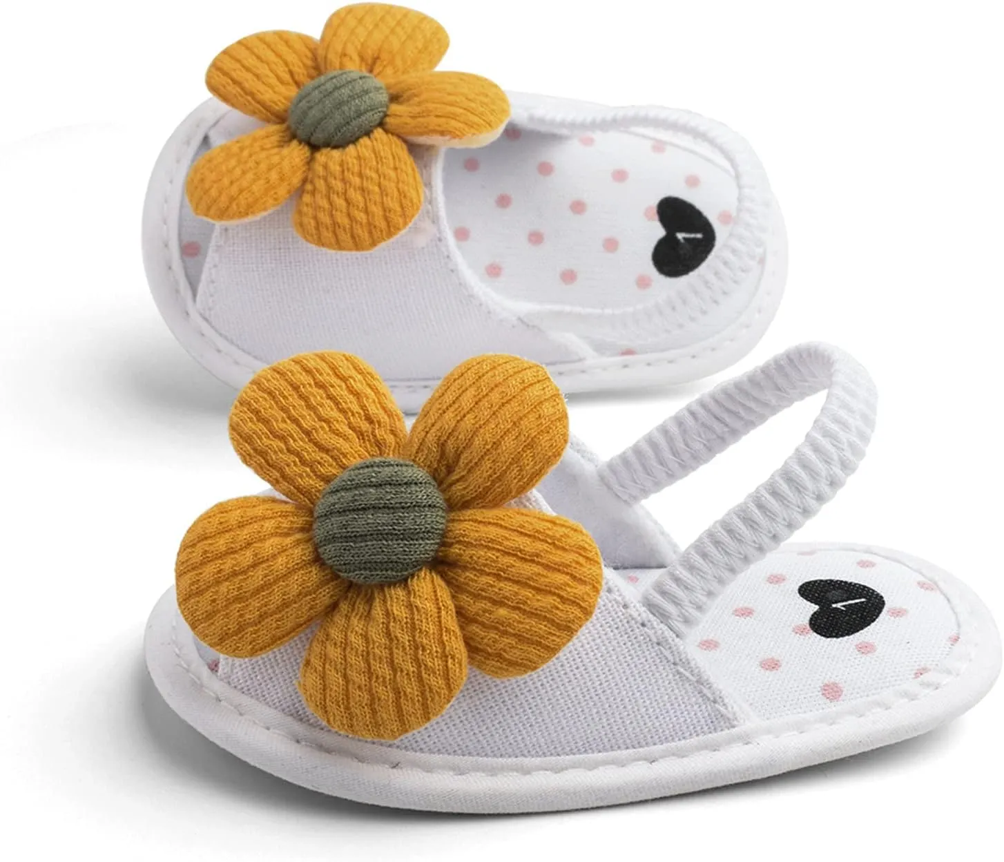 Baby Girls Flower Shoes Soft Sole Shoes Toddler Non Slip Shoes Sandals Leisure Baby Shoes for Indoor