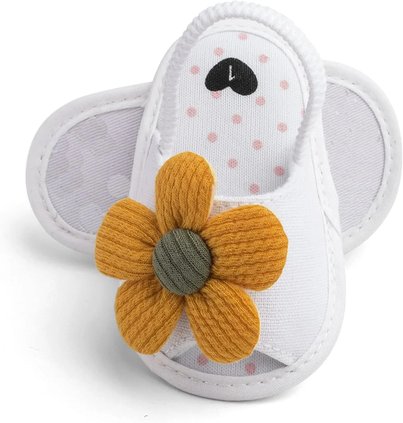 Baby Girls Flower Shoes Soft Sole Shoes Toddler Non Slip Shoes Sandals Leisure Baby Shoes for Indoor