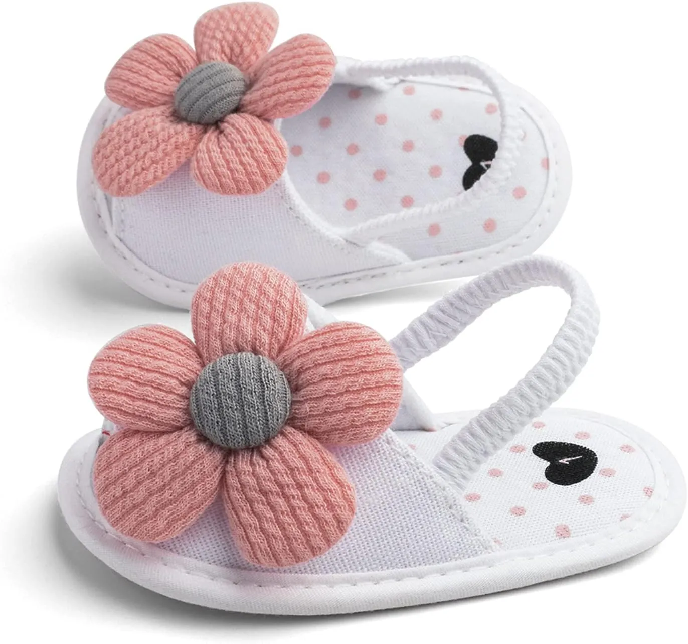 Baby Girls Flower Shoes Soft Sole Shoes Toddler Non Slip Shoes Sandals Leisure Baby Shoes for Indoor