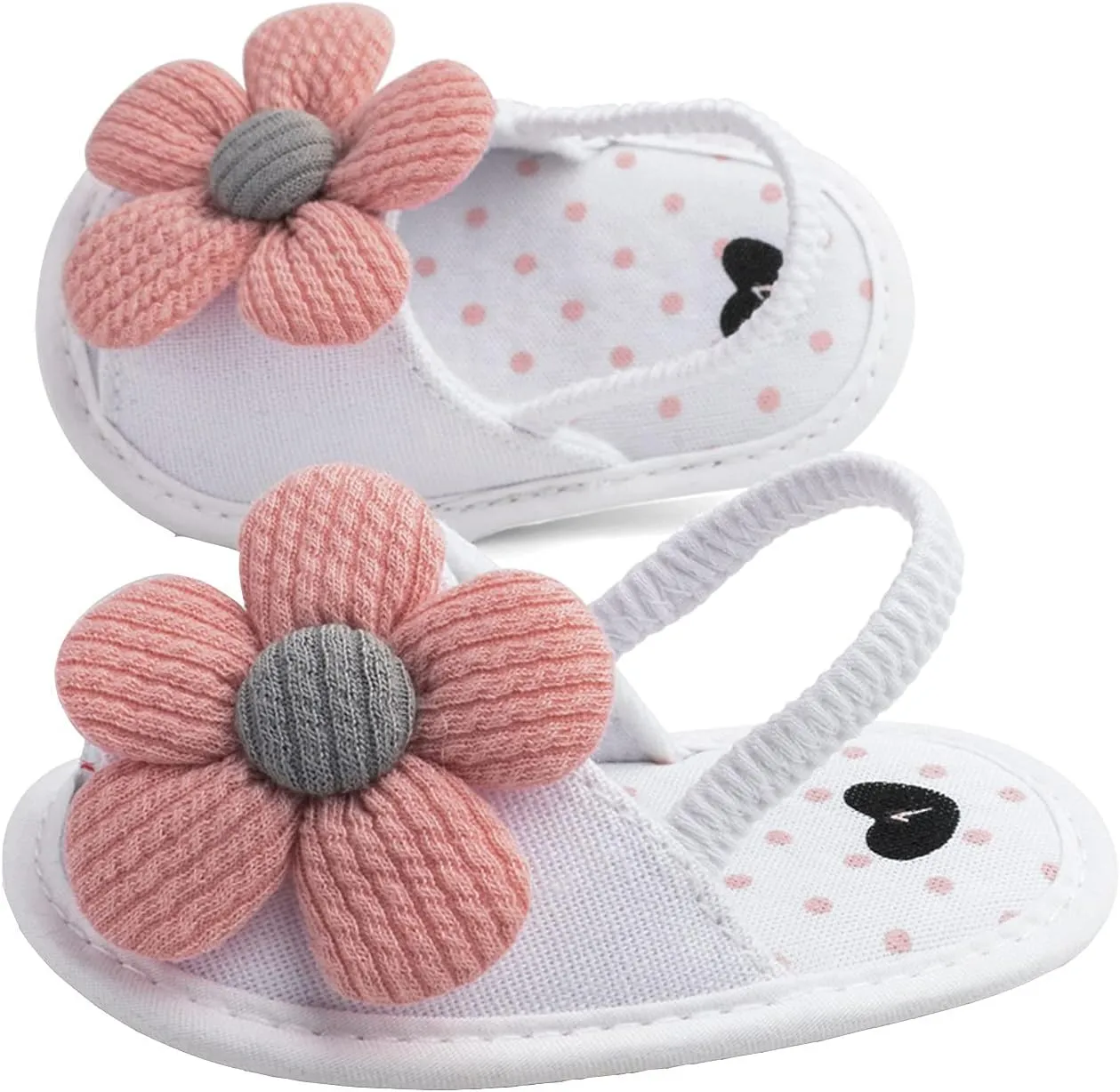 Baby Girls Flower Shoes Soft Sole Shoes Toddler Non Slip Shoes Sandals Leisure Baby Shoes for Indoor