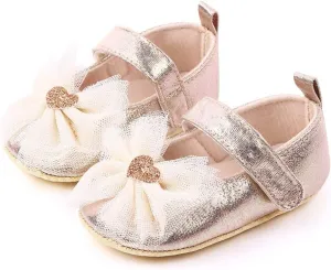 Baby Girls Mary Jane Flats Matte Leather Non Slip Soft Sole Princess Wedding Dress Shoes Toddler First Walkers Infant Newborn Baptism Crib Shoes