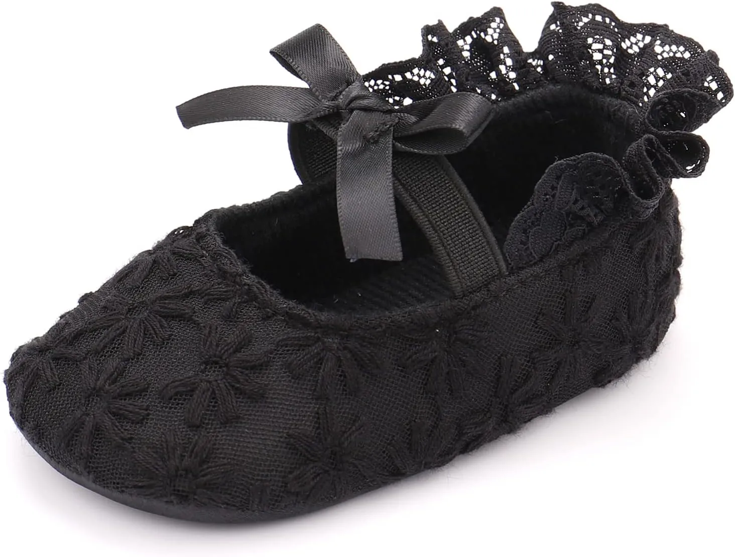 Baby Girls Princess Bowknot Soft Sole Cloth Crib Shoes Sneaker