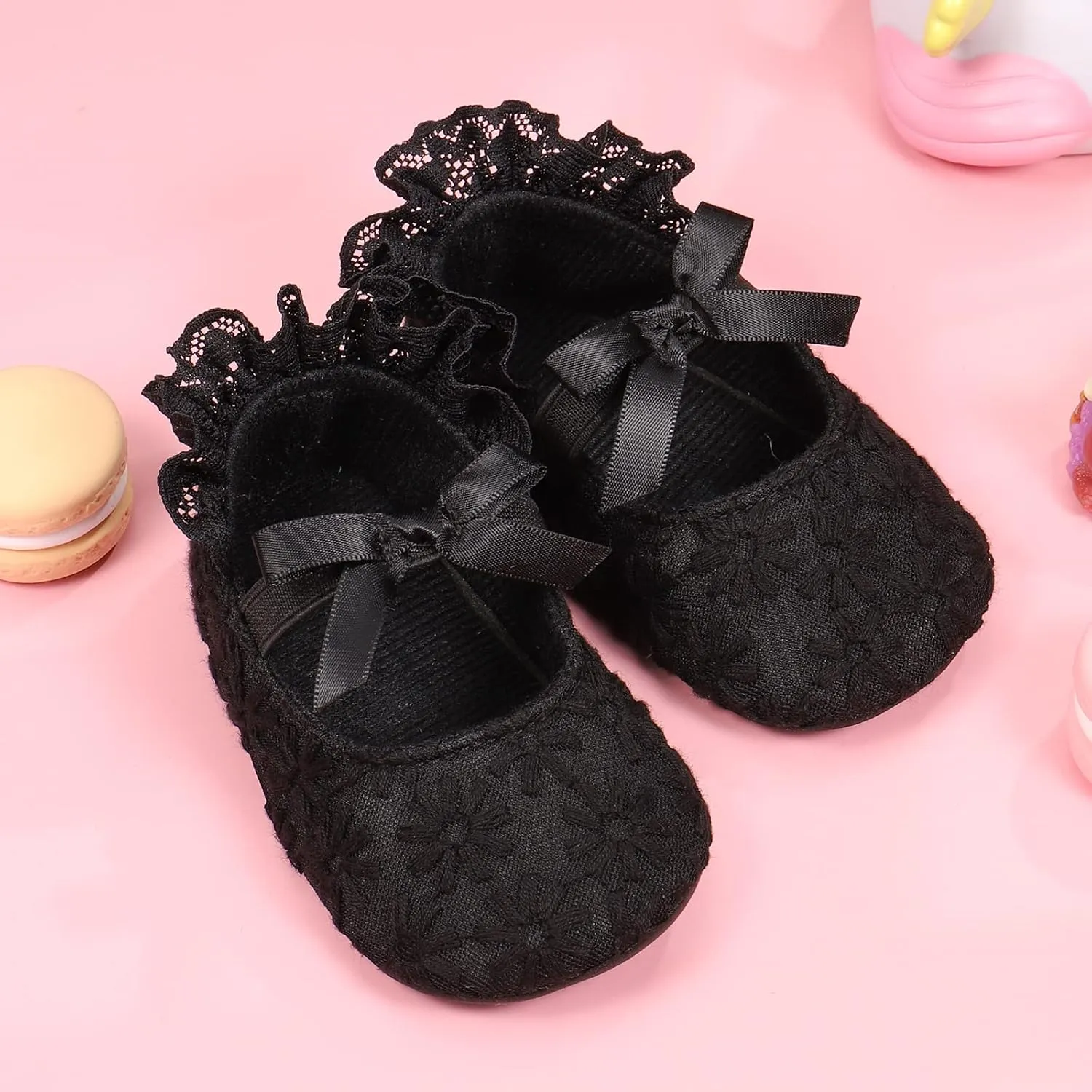 Baby Girls Princess Bowknot Soft Sole Cloth Crib Shoes Sneaker