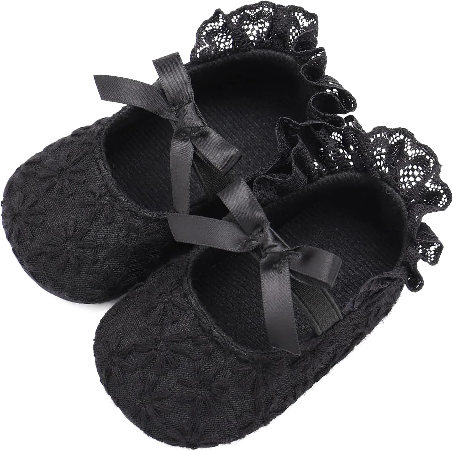 Baby Girls Princess Bowknot Soft Sole Cloth Crib Shoes Sneaker