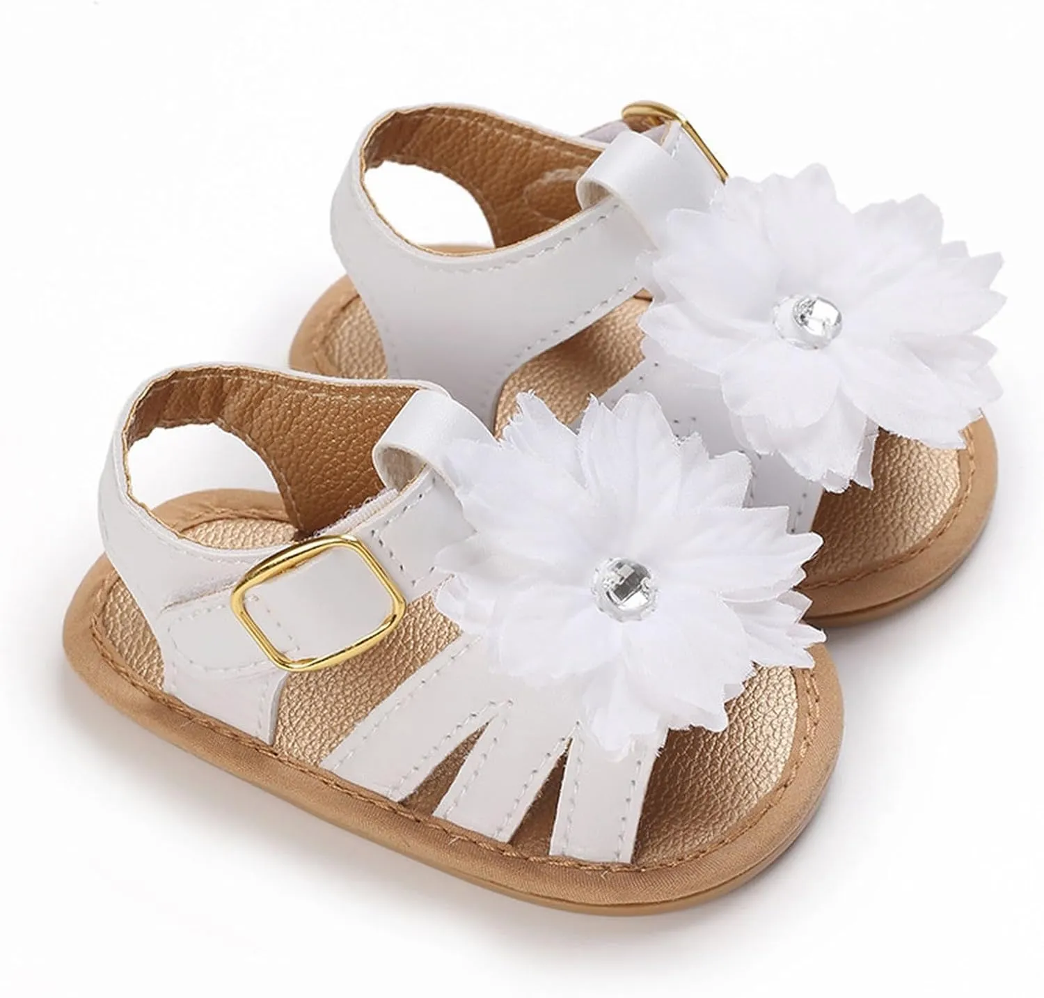 Baby Girls Sandals Bohemia Flower Bow Soft Sole Toddler First Walker Shoes Open Toe Breathable Girls Mary Jane Shoes