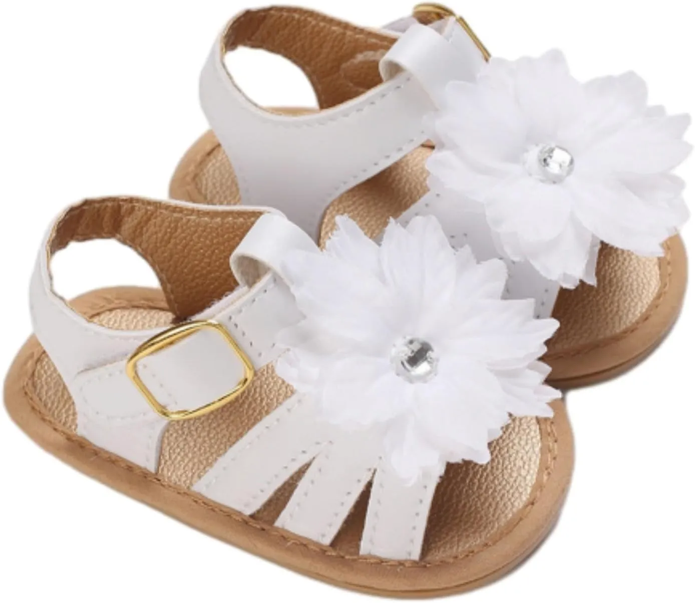 Baby Girls Sandals Bohemia Flower Bow Soft Sole Toddler First Walker Shoes Open Toe Breathable Girls Mary Jane Shoes
